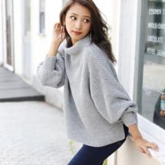 ゆるニット　ブラックのサムネイル