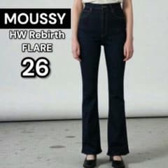 美品】 MOUSSY HW Rebirth FLARE 26 ワンウォッシュ - メルカリ