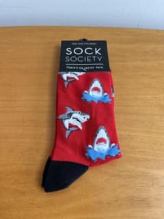 メンズ ソックス サメシャークジョーズ sock society sharkのサムネイル