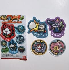 妖怪ウォッチ ダイカットステッカー しゅらコマ ワルニャン ロボニャンのサムネイル
