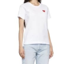 COMME DES GARÇONS PLAY ホワイト コットン Tシャツのサムネイル