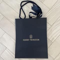 HARRY WINSTON ショッピングバッグ ネイビー 紙袋 ショッパー - メルカリ