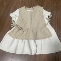 Tシャツとベスト　セット　女の子　100のサムネイル