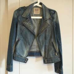 ZARA デニムライダースジャケットのサムネイル