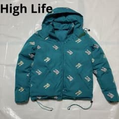 High Life Emerald Green Down Down Coat Green Reversible