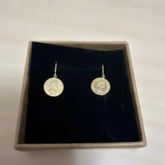 Mal.レレレさん18金フックピアス10ミリ Mal.レレレさん18金コインフックピアス10ミリ - メルカリ