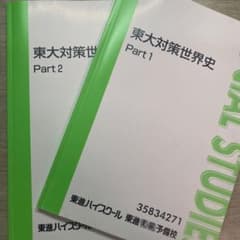 東進ハイスクール 東大対策世界史 Part1・2 テキストセットのサムネイル