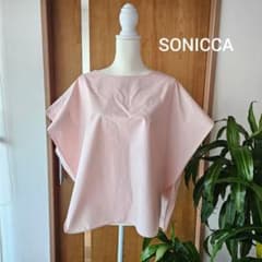 SONICCA Pink Loose Fit T-Shirt Pullover Cotton