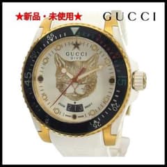 定価23万】GUCCI DIVE グッチ ダイブ キャット レディース 時計 - メルカリ