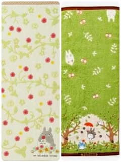 【新品、美品、未使用】 となりのトトロ、 フェイスタオル２枚セット！のサムネイル