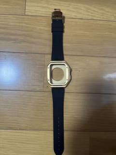 Apple Watch ステンレスケース　ゴールド 44mm ラバーバンドのサムネイル