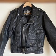 FIRST Genuine Leather ダブルライダースジャケット - メルカリ