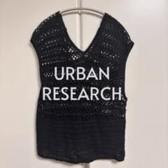 URBAN RESEARCH ニットベスト ブラックのサムネイル