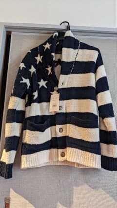 AZUL BY MOUSSY ボーダー 切り替え 星 スター ニットカーディガンのサムネイル