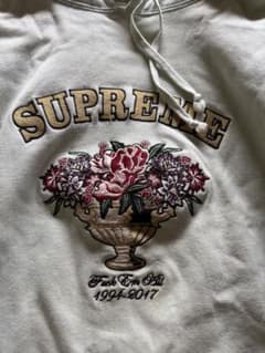 Supreme Bouquet Hoodie ライトグリーン ブーケ刺繍のサムネイル
