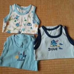 huku様専用！９５　スティッチタンクトップ　３枚セット♪のサムネイル
