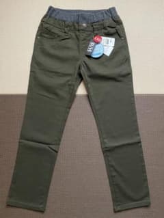 ストレッチ　パンツ　カーキ　150のサムネイル