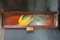 茶道具 烏城彫煎茶盆 一刀彫 道人作 くり抜き 時代物 未使用美品 旧家蔵出し 茶道具 烏城彫煎茶盆 一刀彫 道人作 くり抜き 時代物 未使用美品 旧家