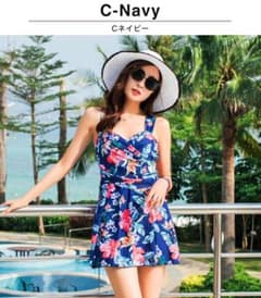 新品未使用タグ付き 水着 花柄 ワンピースのサムネイル