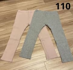 UNIQLO リブレギンス 110cm 2枚セットのサムネイル
