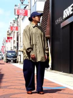 Studio Nicholson ワイドパンツ　ネイビーのサムネイル