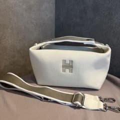 Hロゴ キャンバス 2WAY ハンドバッグ ショルダーバッグのサムネイル