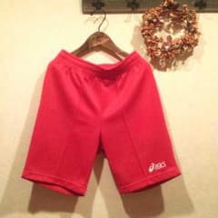 アシックス★ハーフパンツ赤のサムネイル