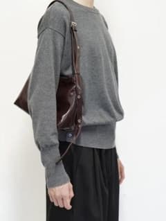 [Brand New] Chikashitsu + PU Leather Cross Bag, Brown, Korea