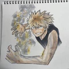 僕のヒーローアカデミア　爆豪勝己 模写のサムネイル