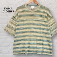 엠마 클로즈 반팔 테두리 여름 니트 M 그린 EMMA CLOTHES