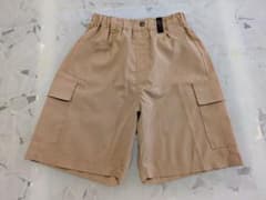 【訳あり】男子 半ズボン ハーフパンツ 150 ベージュ ウエストゴム カーゴのサムネイル