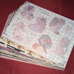 A4サイズデザインペーパーコラージュシート混合100枚おすそ分けまとめ