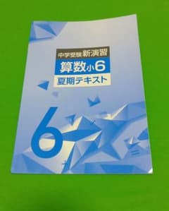 中学受験新演習 算数小6 夏期テキスト - メルカリ