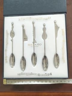 MIKIMOTO 音符デザイン スプーンセット 6本　未開封のサムネイル