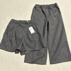 ヘリンボーン柄 パンツ 2点セット 120cmのサムネイル