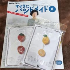 NHKすてきにハンドメイド2021年6月号とビーズ刺繍のキットのサムネイル