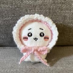 ちいかわ　おすわりぬいぐるみ用ボンネット　ピンクのサムネイル