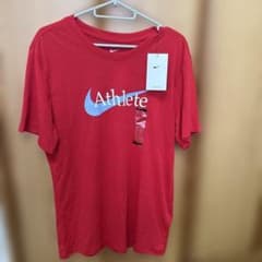 【新品】NIKE DRI-FIT Tシャツ レッド Mのサムネイル