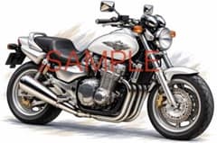 ホンダ X4 デフォルメ アート 絵 バイク A4 変更可のサムネイル