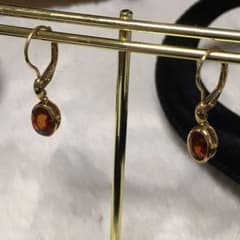 スペサルティンガーネット　ピアス　ゴールドのサムネイル