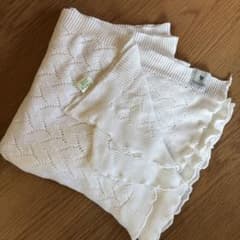 G.H.HURT&SON レースコットンショール　おくるみのサムネイル