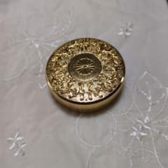 24K GP 朱肉入れ 菊紋様のサムネイル