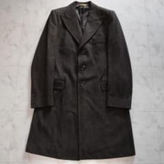 ドルチェアンドガッバーナ ウールヘリンボーンチェスターコート 52XL