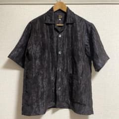 ニードルス Needles カバナシャツ 半袖シャツ 半袖 S チャコール