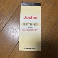 上新電機 ジョーシン 株主優待券 5000円分のサムネイル