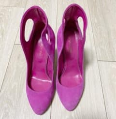 セルジオロッシ　パンプス　ヒール　スエード　ピンクのサムネイル