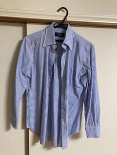Maker's Shirt 青白ストライプ ワイシャツのサムネイル