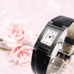 美品 ショーメ CHAUMET スタイルレクタングル 12ダイヤ 腕時計 836