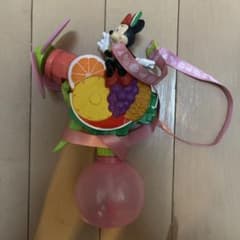 【動作確認済】ディズニー ミニー フルーツ ミストファン 扇風機 ストラップ付きのサムネイル