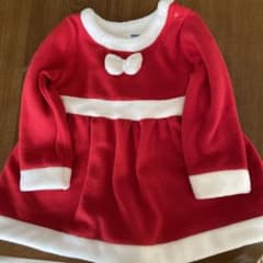 サンタクロース服　女の子　ワンピースのサムネイル